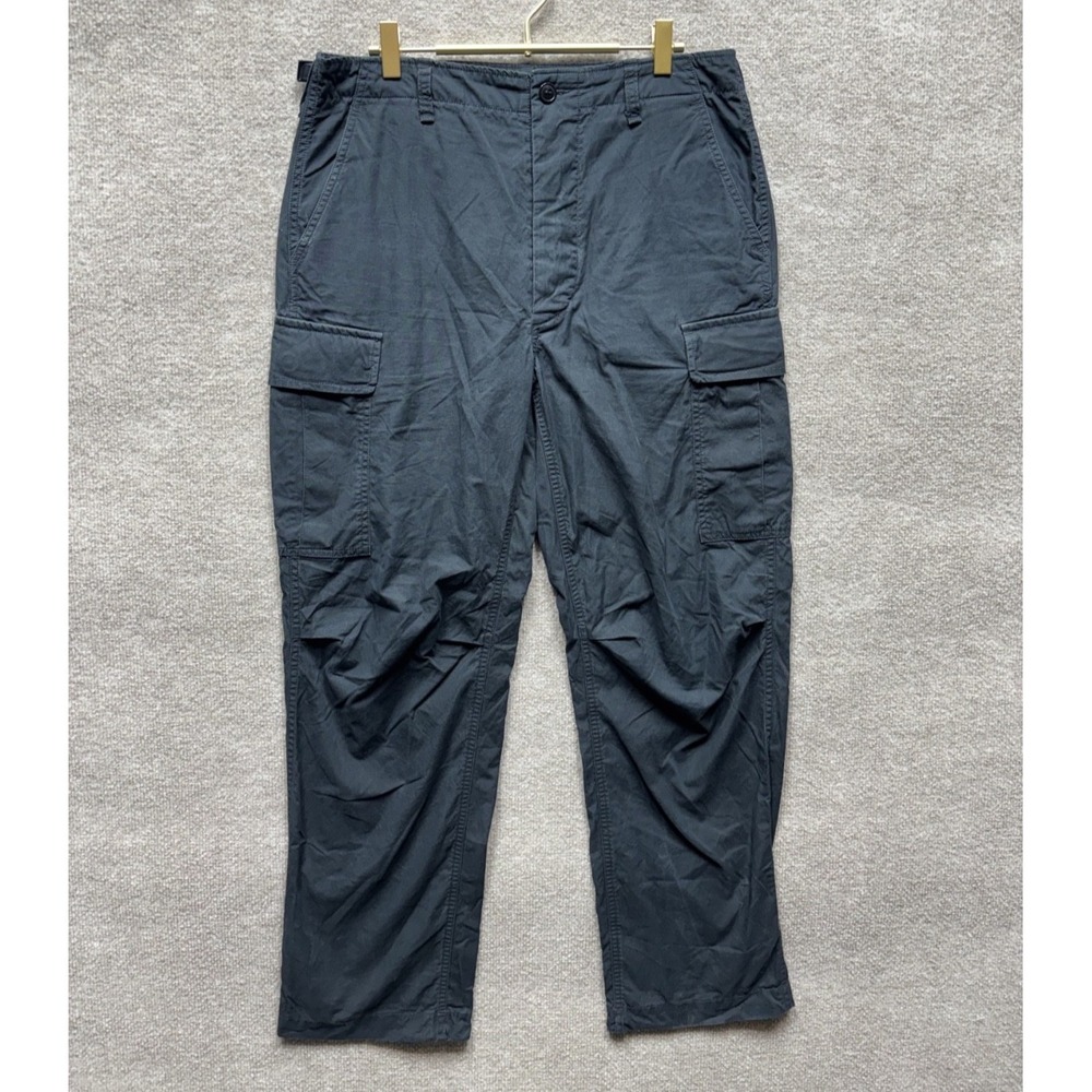 Buck Mason Parachute Poplin Cargo Pants Mens 31x30 Flat Black Utility EUC